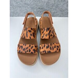REEF Water Vista Higher Leopard Platform Sandals Water Friendly NWOT Size 10